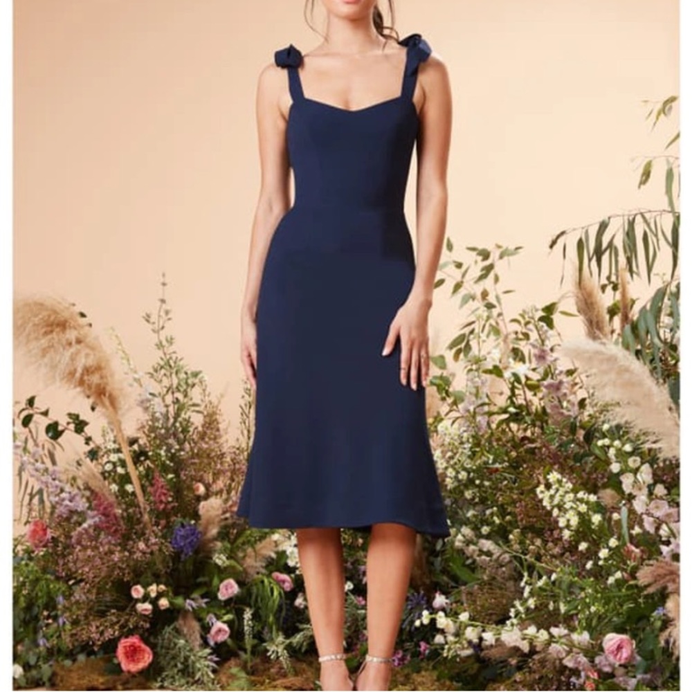 NWT Dress the Population Dress Navy